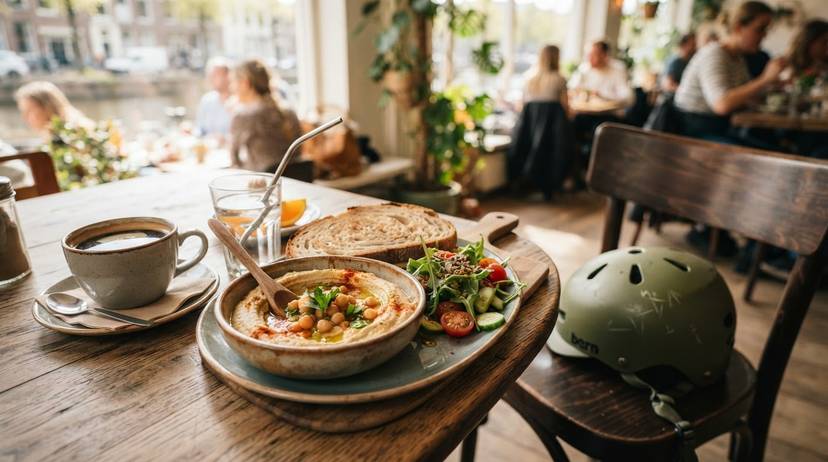 Vegan food tour Lisbon - colorful plant-based dishes at a sustainable restaurant in Lisbon, Portugal